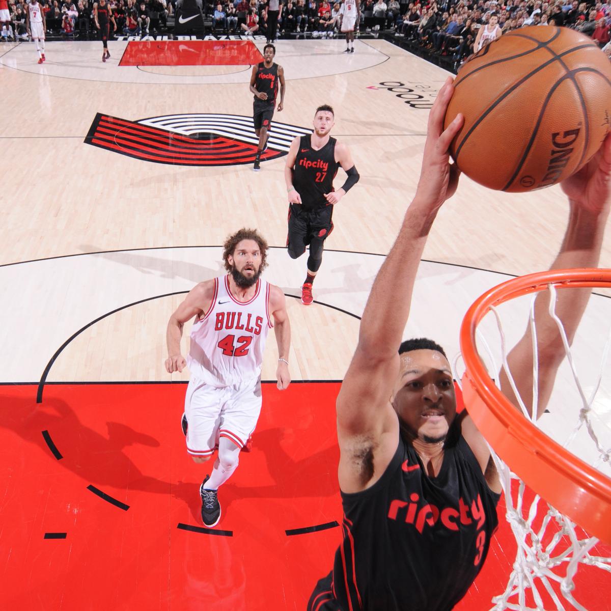 C.J. McCollum Sets Trail Blazers Record with 28 Points in 1st Quarter