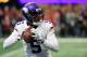 ATLANTA, GA - DECEMBER 03: Teddy Bridgewater #5 of the Minnesota Vikings warms up prior to the game against the Atlanta Falcons at Mercedes-Benz Stadium on December 3, 2017 in Atlanta, Georgia. (Photo by Daniel Shirey/Getty Images)