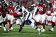 LOS ANGELES, CA - JANUARY 06: Todd Gurley #30 of the Los Angeles Rams runs the ball down field during the NFC Wild Card Playoff Game against the Atlanta Falcons at the Los Angeles Coliseum on January 6, 2018 in Los Angeles, California. (Photo by Sean M. Haffey/Getty Images)