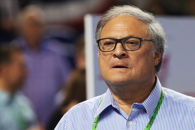 MIAMI, FL - JULY 10:  Miami Marlins owner Jeffrey Loria attends Gatorade All-Star Workout Day ahead of the 88th MLB All-Star Game at Marlins Park on July 10, 2017 in Miami, Florida.  (Photo by Mike Ehrmann/Getty Images)
