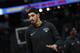 New York Knicks center Enes Kanter (00) in the first half of an NBA basketball game Thursday, Jan. 25, 2018, in Denver. (AP Photo/David Zalubowski)
