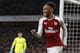 Arsenal's Gabonese striker Pierre-Emerick Aubameyang celebrates scoring the team's fourth goal during the English Premier League football match between Arsenal and Everton at the Emirates Stadium in London on February 3, 2018. / AFP PHOTO / IKIMAGES / Ian KINGTON / RESTRICTED TO EDITORIAL USE. No use with unauthorized audio, video, data, fixture lists, club/league logos or 'live' services. Online in-match use limited to 45 images, no video emulation. No use in betting, games or single club/league/player publications. / (Photo credit should read IAN KINGTON/AFP/Getty Images)