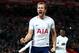 LIVERPOOL, ENGLAND - FEBRUARY 04: Harry Kane of Tottenham Hotspur celebrates after scoring his sides second goal and his 100th Premier League goal during the Premier League match between Liverpool and Tottenham Hotspur at Anfield on February 4, 2018 in Liverpool, England. (Photo by Clive Brunskill/Getty Images)