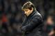 WATFORD, ENGLAND - FEBRUARY 05: Antonio Conte, Manager of Chelsea looks dejected during the Premier League match between Watford and Chelsea at Vicarage Road on February 5, 2018 in Watford, England. (Photo by Michael Regan/Getty Images)