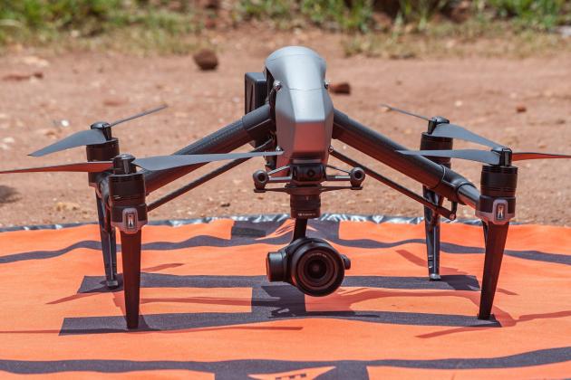 This photo shows a drone during a mapping exercise for cholera hotspots organised and funded by UNICEF (United Nations Children's Fund) Malawi in Likuni, outside Lilongwe, on January 27, 2018. 
Malawi has been facing a cholera outbreak since late 2017 and UNICEF Malawi is making efforts to contain the outbreak.  / AFP PHOTO / AMOS GUMULIRA        (Photo credit should read AMOS GUMULIRA/AFP/Getty Images)