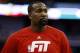 New Orleans Pelicans center Kendrick Perkins warms up before an NBA basketball game Thursday, Jan. 21, 2016, in New Orleans. (AP Photo/Jonathan Bachman)