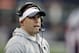 New England Patriots offensive coordinator Josh McDaniels watches from the sideline during the first half of the AFC championship NFL football game against the Jacksonville Jaguars, Sunday, Jan. 21, 2018, in Foxborough, Mass. (AP Photo/Charles Krupa)