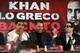 LIVERPOOL, ENGLAND - JANUARY 30: Phil Lo Greco gestures towards Amir Khan during an Amir Khan and Phil Lo Greco press conference at the Hilton Hotel on January 30, 2018 in Liverpool, England. (Photo by Alex Livesey/Getty Images)