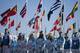 Members of the Finland Olympic Team gather during a welcome ceremony inside the Gangneung Olympic Village prior to the 2018 Winter Olympics in Gangneung, South Korea, Wednesday, Feb. 7, 2018. (AP Photo/Felipe Dana)
