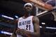 Portland Trail Blazers forward Noah Vonleh (21) plays in the first half of an NBA basketball game against the Memphis Grizzlies Monday, Nov. 20, 2017, in Memphis, Tenn. (AP Photo/Brandon Dill)
