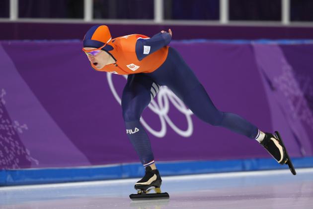 GANGNEUNG, SOUTH KOREA - FEBRUARY 10:  Ireen Wust of the Netherlands competes during the Women's Speed Skating 3000m on day one of the PyeongChang 2018 Winter Olympic Games at Gangneung Oval on February 10, 2018 in Gangneung, South Korea.  (Photo by Maddie Meyer/Getty Images)