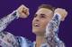 Adam Rippon of the United States reacts after his performance in the men's single skating free skating in the Gangneung Ice Arena at the 2018 Winter Olympics in Gangneung, South Korea, Monday, Feb. 12, 2018. (AP Photo/Julie Jacobson)