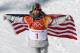 PYEONGCHANG-GUN, SOUTH KOREA - FEBRUARY 13: Gold medalist Chloe Kim of the United States celebrates winning the Snowboard Ladies' Halfpipe Final on day four of the PyeongChang 2018 Winter Olympic Games at Phoenix Snow Park on February 13, 2018 in Pyeongchang-gun, South Korea. (Photo by Clive Rose/Getty Images)
