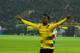 DORTMUND, GERMANY - FEBRUARY 10: Michy Batshuayi of Dortmund celebrates after scoring his team`s first goal during the Bundesliga match between Borussia Dortmund and Hamburger SV at Signal Iduna Park on February 10, 2018 in Dortmund, Germany. (Photo by TF-Images/Getty Images)