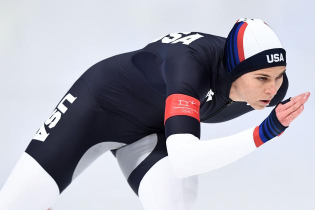 USA's Brittany Bowe competes in the women's 1,500m speed skating event during the Pyeongchang 2018 Winter Olympic Games at the Gangneung Oval in Gangneung on February 12, 2018. / AFP PHOTO / ARIS MESSINIS        (Photo credit should read ARIS MESSINIS/AFP/Getty Images)