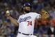 FILE - In this Nov. 1, 2017, file photo, Los Angeles Dodgers' Kenley Jansen throws during the seventh inning of Game 7 of baseball's World Series against the Houston Astros in Los Angeles. Jansen remains one of the best closers in the game. (AP Photo/Matt Slocum, File)