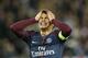PSG's Thiago Silva reacts after missing a chance to score during a Champions League Group B soccer match between Paris St. Germain and Celtic at the Parc des Princes stadium in Paris, France, Wednesday, Nov. 22, 2017. Banner in the middle reads : Never alone. (AP Photo/Christophe Ena)