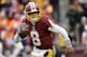 Washington Redskins quarterback Kirk Cousins scrambles during an NFL football game against the Denver Broncos, Sunday, Dec. 24, 2017, in Landover, Md. (AP Photo/Mark Tenally)
