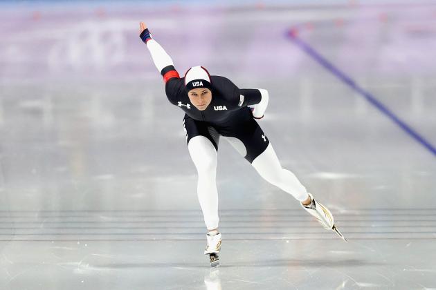 GANGNEUNG, SOUTH KOREA - FEBRUARY 12: Brittany Bowe of The United States competes during the Ladies 1,500m Long Track Speed Skating final on day three of the PyeongChang 2018 Winter Olympic Games at Gangneung Oval on February 12, 2018 in Gangneung, South Korea. (Photo by Maddie Meyer/Getty Images)