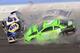Chase Elliott (9), Kasey Kahne (95) and Danica Patrick (7) crash during the NASCAR Daytona 500 Cup series auto race at Daytona International Speedway in Daytona Beach, Fla., Sunday, Feb. 18, 2018. (AP Photo/Mike Troxell)