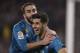 SEVILLA, SPAIN - FEBRUARY 18: Marco Asensio of Real Madrid celebrates 2-3 with Daniel Carvajal of Real Madrid during the La Liga Santander match between Real Betis Sevilla v Real Madrid at the Estadio Benito Villamarin on February 18, 2018 in Sevilla Spain (Photo by Jeroen Meuwsen/Soccrates/Getty Images)