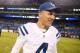 BALTIMORE, MD - DECEMBER 23: Kicker Adam Vinatieri #4 of the Indianapolis Colts walks off the field after the Baltimore Ravens 23-16 win over the Indianapolis Colts at M&T Bank Stadium on December 23, 2017 in Baltimore, Maryland. (Photo by Patrick Smith/Getty Images)