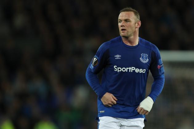 LIVERPOOL, ENGLAND - SEPTEMBER 28: Wayne Rooney of Everton during the UEFA Europa League group E match between Everton FC and Apollon Limassol at Goodison Park on September 28, 2017 in Liverpool, United Kingdom. (Photo by Robbie Jay Barratt - AMA/Getty Images)