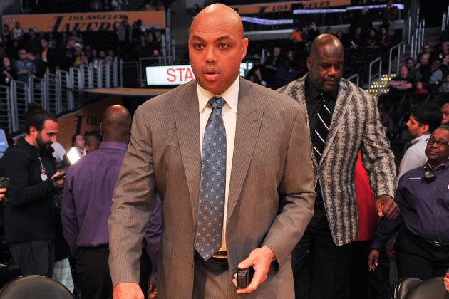 LOS ANGELES, CA - DECEMBER 25:  Charles Barkley attends a basketball game between the Los Angeles Lakers and the Minnesota Timberwolves at Staples Center on December 25, 2017 in Los Angeles, California.  (Photo by Allen Berezovsky/Getty Images)