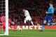 LONDON, ENGLAND - FEBRUARY 22: Hosam Aiesh of Ostersunds FK scores the first Ostersunds goal during UEFA Europa League Round of 32 match between Arsenal and Ostersunds FK at the Emirates Stadium on February 22, 2018 in London, United Kingdom. (Photo by Catherine Ivill/Getty Images)