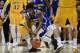 PHILADELPHIA, PA - FEBRUARY 22: Anthony Mosley #3 of the Delaware Fightin Blue Hens collides with Troy Harper #3 of the Drexel Dragons during the first half at the Daskalakis Athletic Center on February 22, 2018 in Philadelphia, Pennsylvania. (Photo by Corey Perrine/Getty Images)
