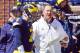 Michigan quarterback Shane Morris (7) listens to direction from offensive coordinator Tim Drevno, right, during the NCAA college football team's spring game in Ann Arbor, Mich., Saturday, April 4, 2015. (AP Photo/Tony Ding)