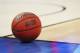 A closeup view of an official game ball with the March Madness logo during a second-round men's college basketball game between Villanova and Wisconsin in the NCAA Tournament, Saturday, March 18, 2017, in Buffalo, N.Y. (AP Photo/Bill Wippert)