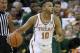 AUSTIN, TX - FEBRUARY 12: Eric Davis Jr. #10 of the Texas Longhorns moves with the ball against the Baylor Bears at the Frank Erwin Center on February 12, 2018 in Austin, Texas. (Photo by Chris Covatta/Getty Images)
