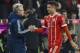 Bayern Munich's German head coach Jupp Heynckes shakes hands with Polish striker Robert Lewandowski as he leaves the pitch during the German first division Bundesliga football match Bayern Munich vs Werder Bremen in Munich, southern Germany, on January 21, 2018.
Bayern won 4-2. / AFP PHOTO / Guenter SCHIFFMANN / RESTRICTIONS: DURING MATCH TIME: DFL RULES TO LIMIT THE ONLINE USAGE TO 15 PICTURES PER MATCH AND FORBID IMAGE SEQUENCES TO SIMULATE VIDEO. == RESTRICTED TO EDITORIAL USE == FOR FURTHER QUERIES PLEASE CONTACT DFL DIRECTLY AT + 49 69 650050
(Photo credit should read GUENTER SCHIFFMANN/AFP/Getty Images)