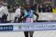 Dickson Chumba of Kenya crosses the finish line to win the Tokyo Marathon in Tokyo on February 25, 2018. / AFP PHOTO / Toru YAMANAKA (Photo credit should read TORU YAMANAKA/AFP/Getty Images)