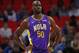 New Orleans Pelicans center Emeka Okafor (50) plays against the Detroit Pistons in the first half of an NBA basketball game in Detroit, Monday, Feb. 12, 2018. (AP Photo/Paul Sancya)