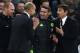 LONDON, ENGLAND - APRIL 05: Chelsea Manager / Head Coach Antonio Conte argues with Manchester City Manager / Head Coach Pep Guardiola (L) during the Premier League match between Chelsea and Manchester City at Stamford Bridge on April 5, 2017 in London, England. (Photo by Chris Brunskill Ltd/Getty Images)