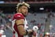 HOUSTON, TX - NOVEMBER 19: Tyrann Mathieu #32 of the Arizona Cardinals warms up before the game against the Houston Texans at NRG Stadium on November 19, 2017 in Houston, Texas. (Photo by Tim Warner/Getty Images)