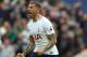 LONDON, ENGLAND - OCTOBER 22: Tottenham Hotspur player Toby Alderweireld celebrates the first Spurs goal during the Premier League match between Tottenham Hotspur and Liverpool at Wembley Stadium on October 22, 2017 in London, England. (Photo by Stu Forster/Getty Images)
