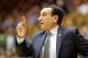 DURHAM, NC - FEBRUARY 24: Head coach Mike Krzyzewski of the Duke Blue Devils reacts against the Syracuse Orange during their game at Cameron Indoor Stadium on February 24, 2018 in Durham, North Carolina. (Photo by Streeter Lecka/Getty Images)