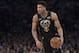Milwaukee Bucks forward Giannis Antetokounmpo handles the ball during the first half of an NBA basketball game against the Milwaukee Bucks, Tuesday, Feb. 6, 2018, at Madison Square Garden in New York. (AP Photo/Mary Altaffer)