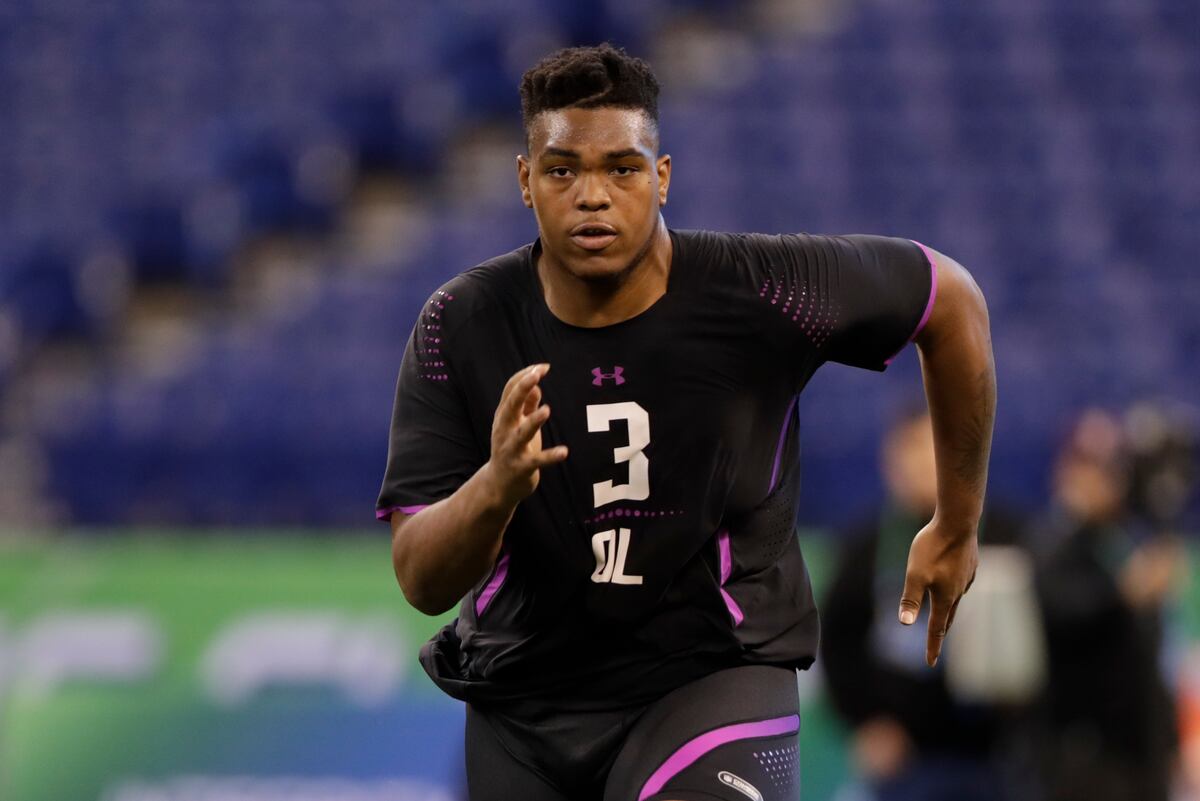 Orlando Brown Posts 5.85 40-Yard Dash as 2018 NFL Combine Struggles Continue