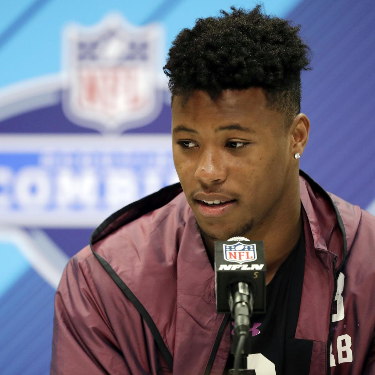 Saquon Barkley Shines in Vertical Jump, 40Yard Dash at 2018 NFL