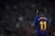 BARCELONA, SPAIN - FEBRUARY 24: Ousmane Dembele of Barcelona reacts during the La Liga match between Barcelona and Girona at Camp Nou on February 24, 2018 in Barcelona, Spain. (Photo by Quality Sport Images/Getty Images)