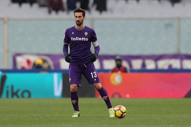 FLORENCE, ITALY - FEBRUARY 25: Davide Astori of ACF Fiorentina in action during the serie A match between ACF Fiorentina and AC Chievo Verona at Stadio Artemio Franchi on February 25, 2018 in Florence, Italy.  (Photo by Gabriele Maltinti/Getty Images)