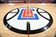 LOS ANGELES, CA - OCTOBER 20: A general view of the Los Angeles Clippers logo on the floor of the Staples Center before the game between the Golden State Warriors and Los Angeles Clippers on October 20, 2015 at STAPLES Center in Los Angeles, California. NOTE TO USER: User expressly acknowledges and agrees that, by downloading and/or using this Photograph, user is consenting to the terms and conditions of the Getty Images License Agreement. Mandatory Copyright Notice: Copyright 2015 NBAE (Photo by Andrew D. Bernstein/NBAE via Getty Images)