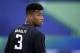 INDIANAPOLIS, IN - MARCH 02: Penn State running back Saquon Barkley looks on during the 2018 NFL Combine at Lucas Oil Stadium on March 2, 2018 in Indianapolis, Indiana. (Photo by Joe Robbins/Getty Images)