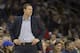 PHILADELPHIA, PA - JANUARY 24: Head coach Fred Hoiberg of the Chicago Bulls looks on in the second quarter against the Philadelphia 76ers at the Wells Fargo Center on January 24, 2018 in Philadelphia, Pennsylvania. The 76ers defeated the Bulls 115-101. NOTE TO USER: User expressly acknowledges and agrees that, by downloading and or using this photograph, User is consenting to the terms and conditions of the Getty Images License Agreement. (Photo by Mitchell Leff/Getty Images)