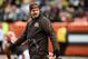 CLEVELAND, OH - JANUARY 3: Head coach Mike Pettine of the Cleveland Browns looks on prior to the game against the Pittsburgh Steelers at FirstEnergy Stadium on January 3, 2016 in Cleveland, Ohio. (Photo by Jason Miller/Getty Images)