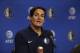 DALLAS, TEXAS - FEBRUARY 26: Team owner Mark Cuban looks on during a press conference to introduce Cynthia Marshall as the new Dallas Mavericks Interim CEO at American Airlines Center on February 26, 2018 in Dallas, Texas. (Photo by Omar Vega/Getty Images)